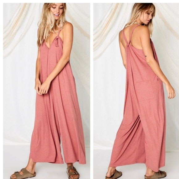 MOST Fabulous Tie Shoulder Jumpsuit NWT - Picture 2 of 4